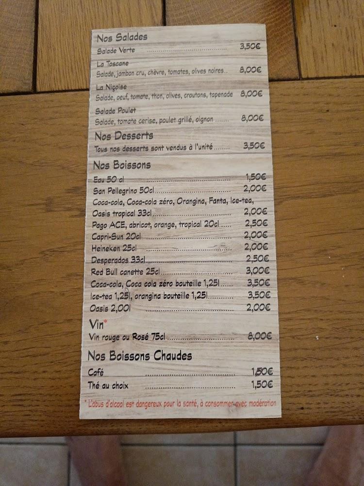 PIZZERIA LE BÖ M - Menu Image 1